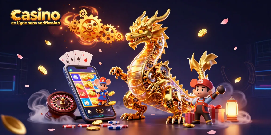 Jouer dans un casino en ligne sans vérification avec des dragons et des jeux colorés.
