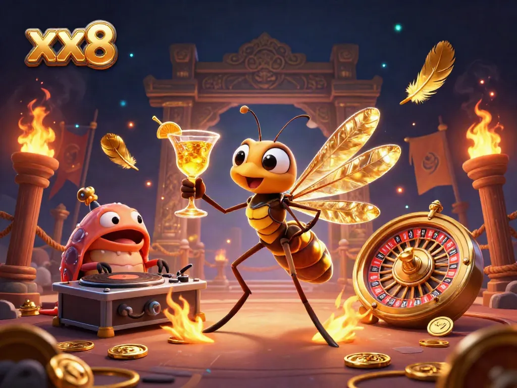 Experience thrilling gameplay at xx8 with vibrant casino elements and dynamic characters.