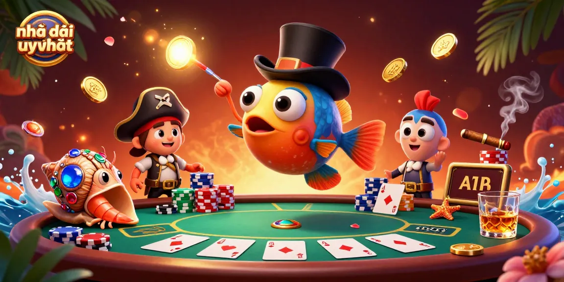 Experience thrilling gameplay at Nhà cái uy tín with vibrant 3D casino characters embodying excitement and luck.