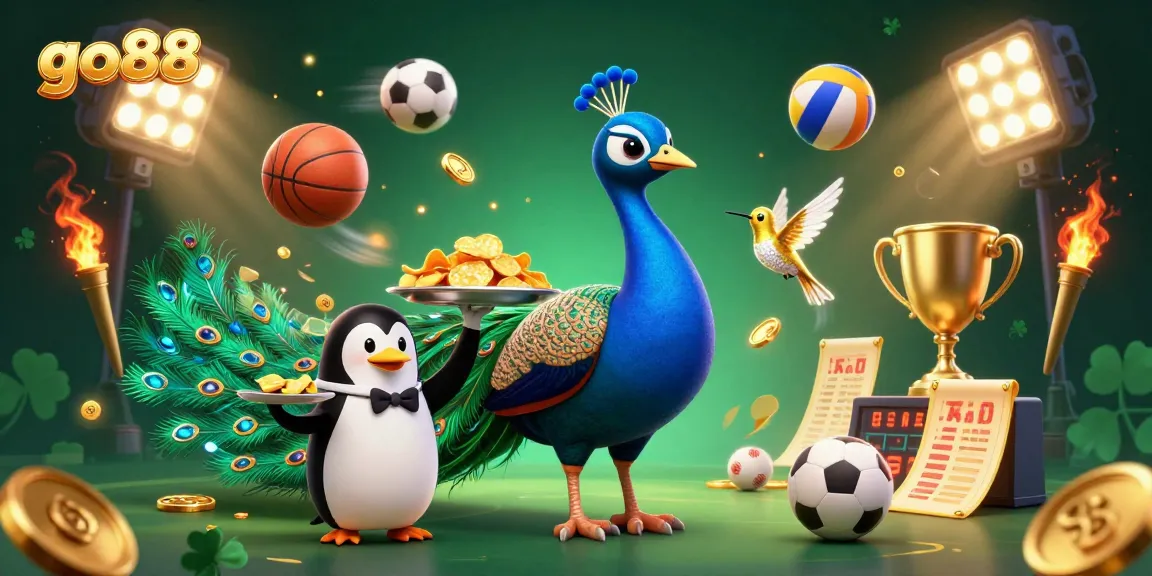 Join go88's vibrant casino adventure with dynamic sports elements and rich gaming visuals.
