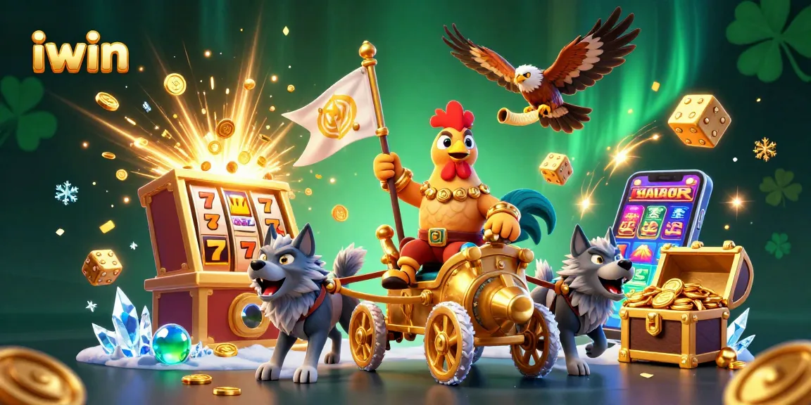 Spin to win with iwin's captivating casino scene filled with vibrant games and riches.