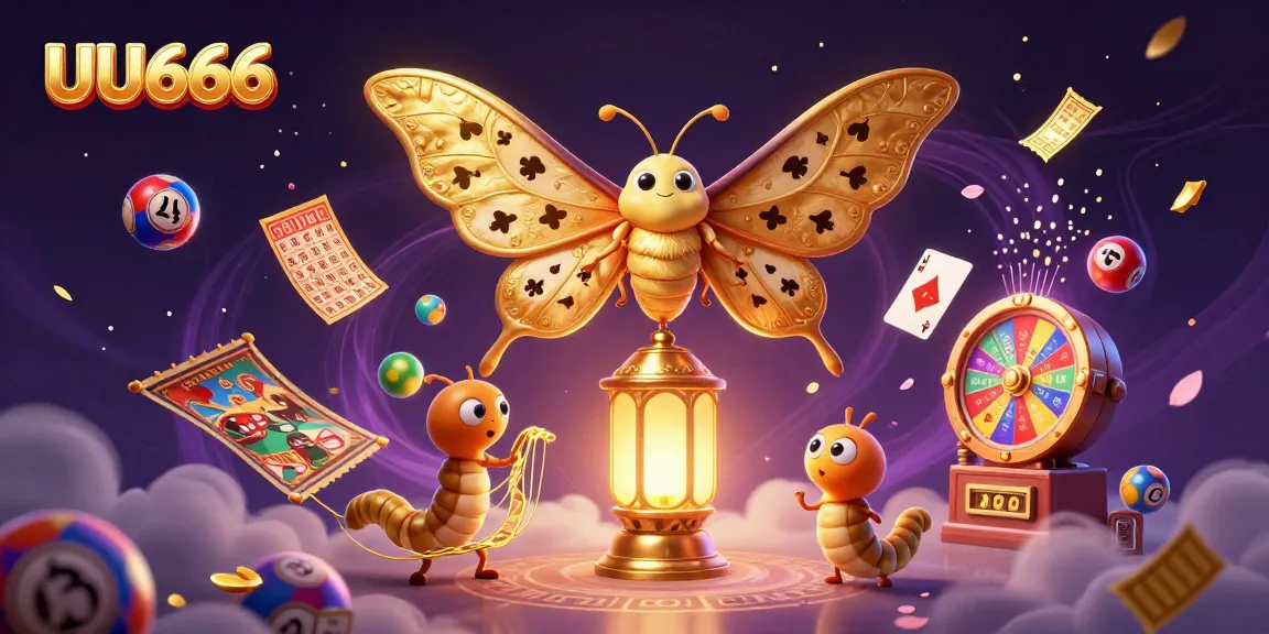 Experience thrilling gameplay at UU666, featuring a vibrant 3D casino illustration with dynamic elements.