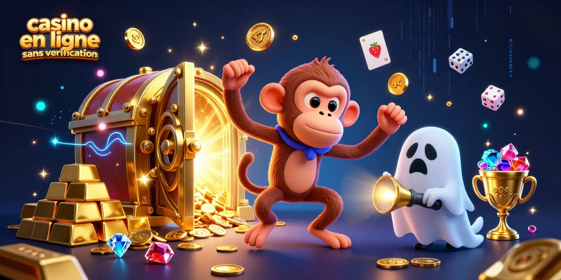 Jouez à des jeux de casino en ligne sans vérification avec des pièces dorées et des éléments mystiques.