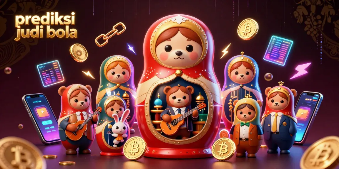 Elevate your betting with prediksi judi bola insights, featuring dynamic cartoon characters and crypto elements.