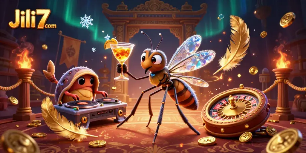 Engage with exciting gameplay at Jili7 com featuring unique casino characters in a vibrant scene.