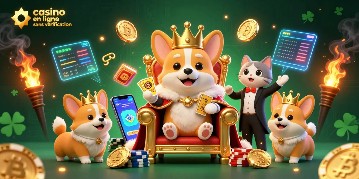 Jouer sans vérification sur un casino en ligne sans vérification avec notre illustration dynamique de personnages de casino.