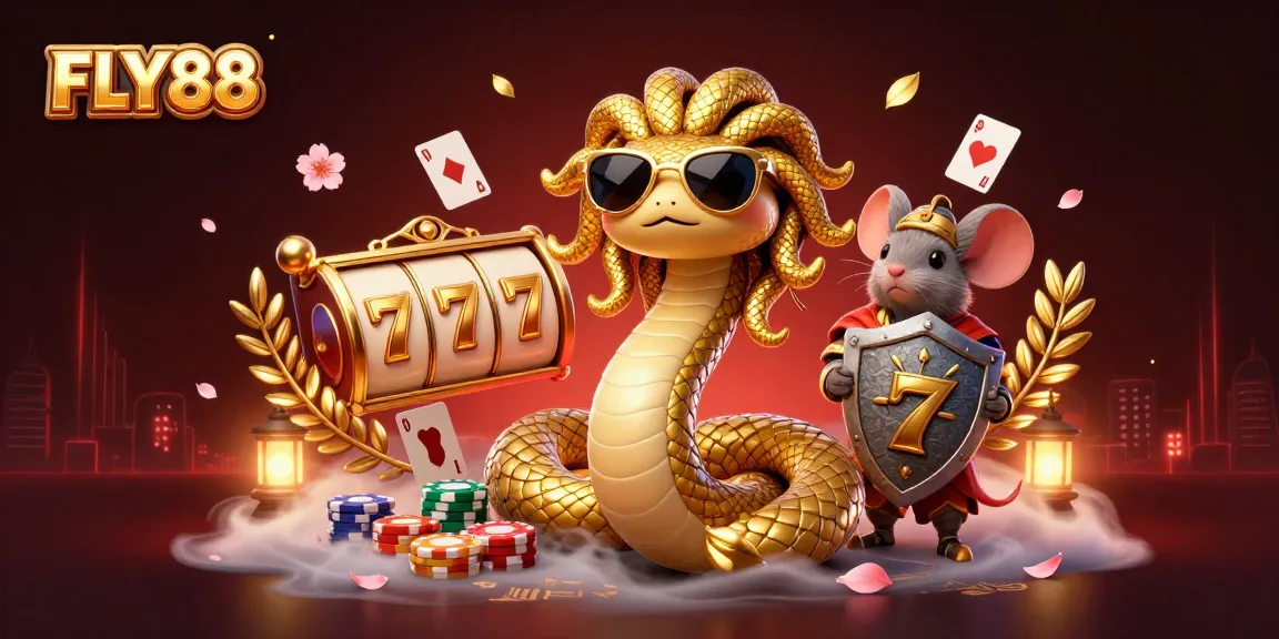 Play dynamic casino games at FLY88 with exciting characters and festive elements.