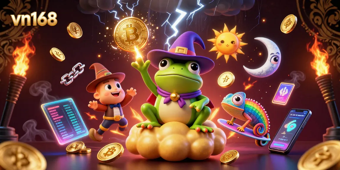 Win big with vn168 in a magical casino adventure featuring golden coins and vibrant characters.