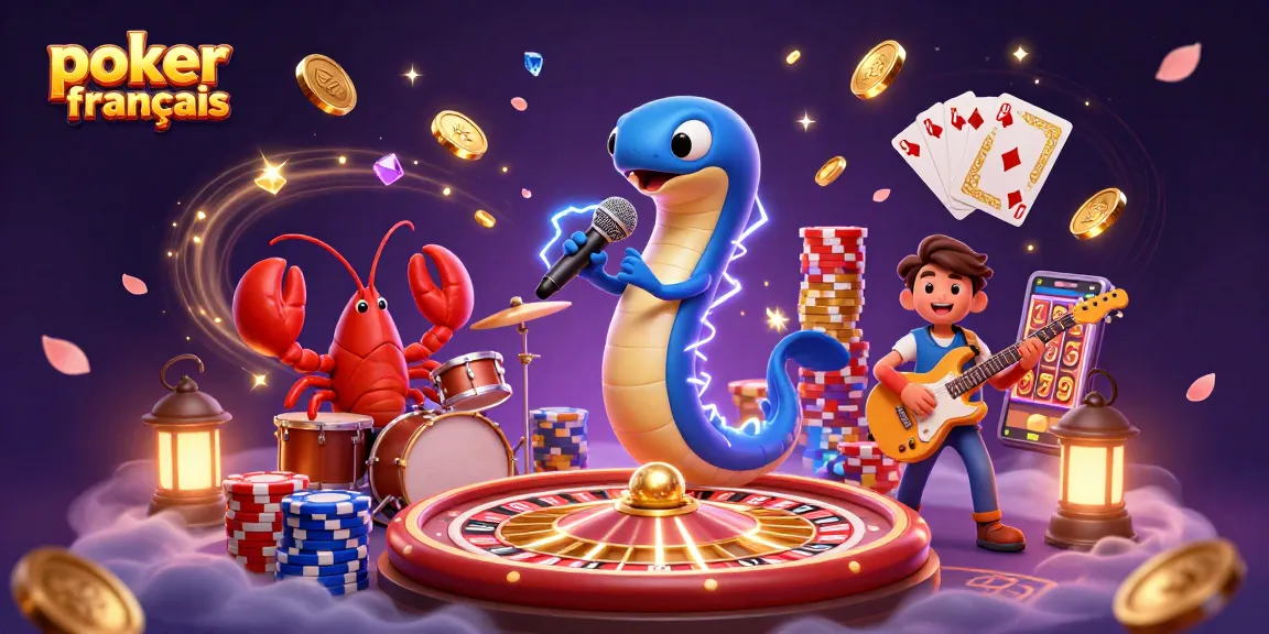 Jouez au poker français avec une ambiance de casino sous-marin, pleine de pièces d'or et effets de lumière.