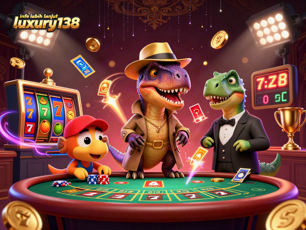 Menangkan jackpot dengan info lebih lanjut luxury138 melalui ilustrasi kasino yang menarik.