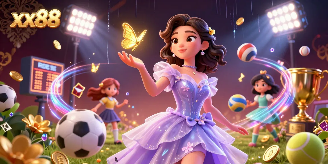 Experience winning strategies at xx88 with vibrant casino-themed illustration showcasing sports betting action.