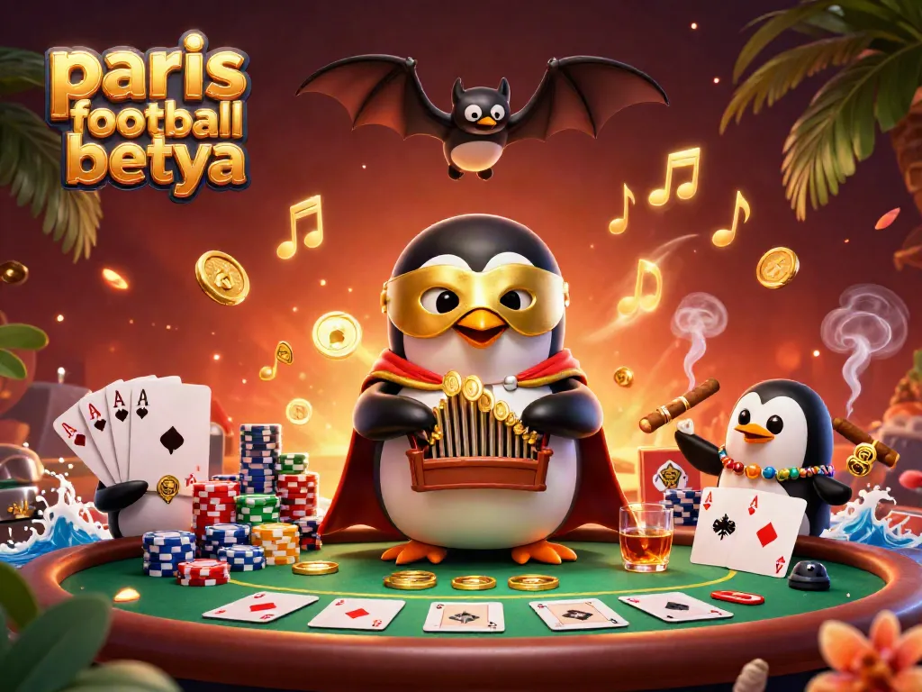 Experience the excitement of paris football betya with a stunning 3D illustration full of casino elements