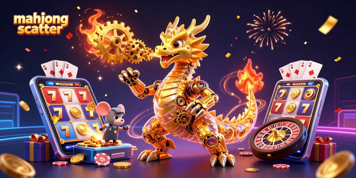Spin the mahjong scatter to win big with vibrant slot games and whimsical characters!