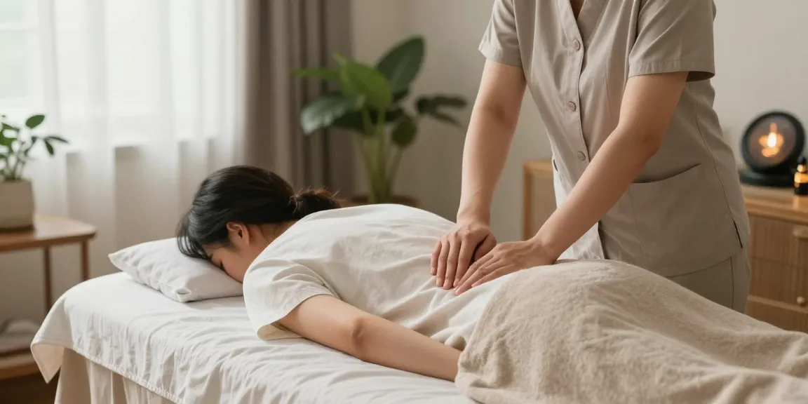 송파출장마사지 treatment in a tranquil home setting promoting relaxation and wellness.