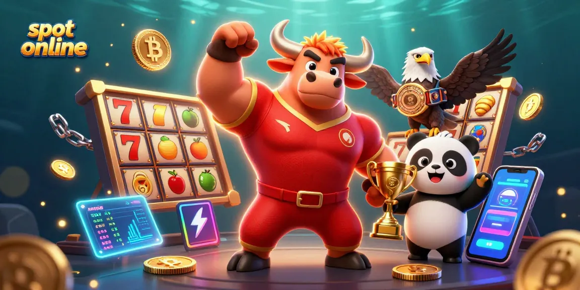 Menangkan jackpot dengan slot online terbarukan dalam ilustrasi kasino 3D yang dinamis.