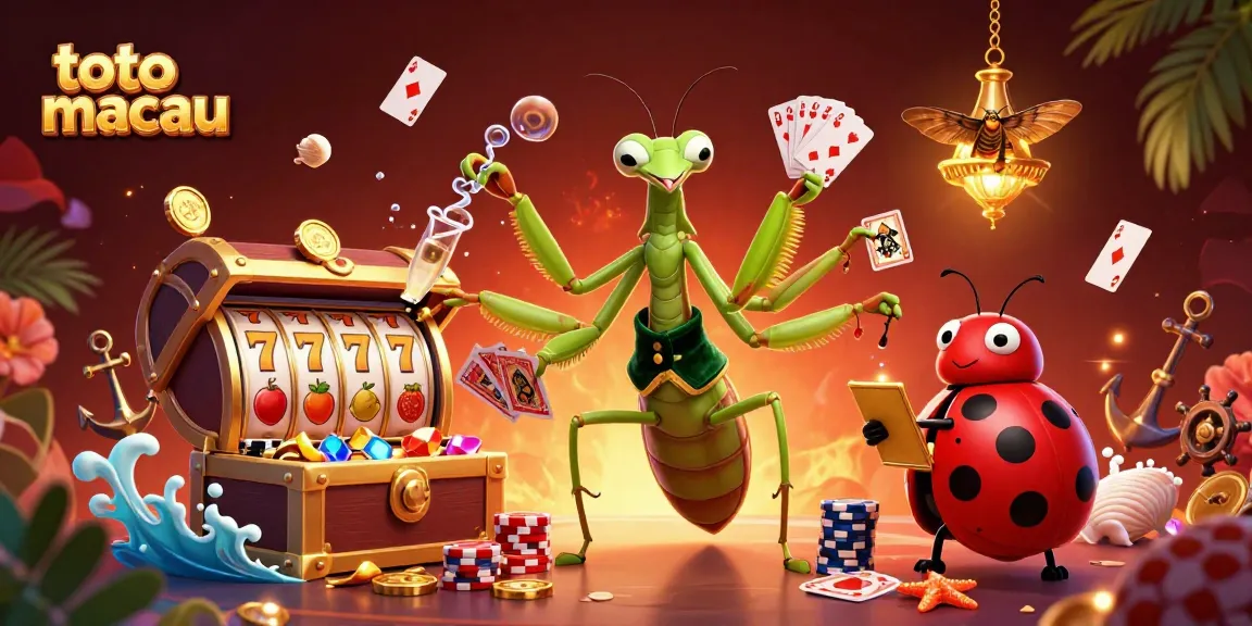 Menang besar di toto macau dengan kartu dan chip kasino yang berkilau