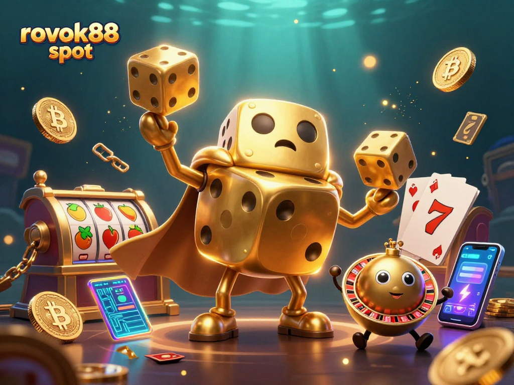 Experience thrilling rokok88 slot games with vibrant characters and dynamic casino elements.