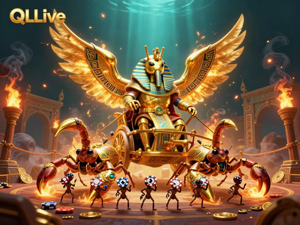 Engage with QQLive: A thrilling online casino scene featuring vibrant characters and dynamic elements.