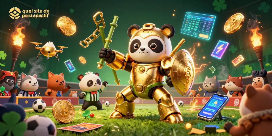 Quel site de paris sportif choisir ? Découvrez un combat spectaculaire entre un panda et un robot dans une arène dynamique.
